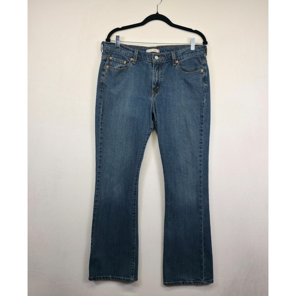 Levis 515 Jeans Women 14L Blue Bootcut Dark Wash Stretch Cowgirl Western Classic